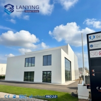 Edificio de Oficinas Prefabricado, Construcción de Oficinas Comerciales Modernas, Edificio de Oficinas Modular con Estructura de Acero, Diseño Personalizado Duradero