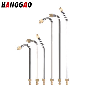 High Pressure Sprayer 350mm L Type Brass Nozzle Car <b>Wash</b> Extension <b>Pole</b> Adjustable Flow 4000psi Metal Water Gun - Product Image 3