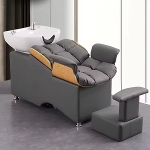 Silla moderna para champú, cama para champú, lavabo de cerámica, cabeza de pelo, cama de spa - Product Image 3