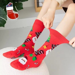 <span class=keywords><strong>Calcetines</strong></span> Navideños Personalizados al por Mayor, <span class=keywords><strong>Calcetines</strong></span> Divertidos con Diseño de Muñeco de Nieve, Papá Noel y Oso Polar, <span class=keywords><strong>Calcetines</strong></span> de Algodón de Tubo Unisex a la Moda para Navidad - Product Image 3