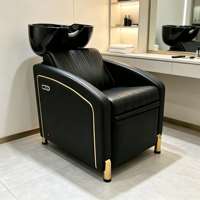 Chaise de barbier pliable légère et durable, inclinable, réglable en hauteur, avec pompe hydraulique et rotation à 360 degrés, pour salon de beauté et barbier