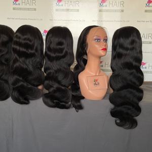 Perruque Lace Front pour femmes noires, cheveux humains péruviens, cheveux brésiliens Remy, sans colle, avec baby hair, cuticules alignées, ondulations naturelles, bonne qualité - Product Image 3