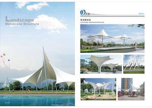 Structure de tente en membrane Tensiletent, membrane architecturale de conception moderne pour les abris solaires dans les parcs, les stades, les zones de repos et les gradins - Product Image 4