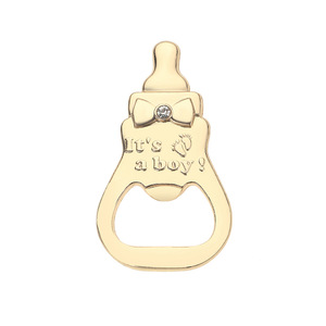 <b>Baby</b> Bottle Opener Zinc Alloy Beer Opener <b>For</b> <b>Baby</b> <b>Shower</b> Party Favors <b>Gift</b> With Bag And Tag - Product Image 4