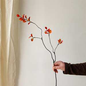 Automne <span class=keywords><strong>Rouge</strong></span> Feuille D'érable <span class=keywords><strong>Plante</strong></span> Artificielle Vent Calme Simulation Verdure Fenêtre Fleurs Décoratives Chambre/Salon Fenêtre - Product Image 6