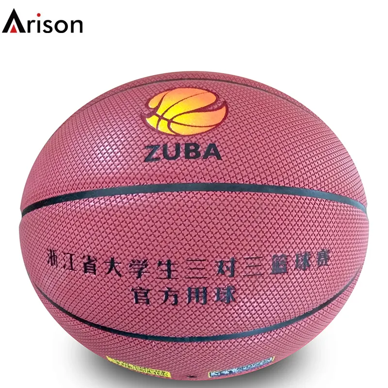 Tamaño 7 de baloncesto para OEM personalizada duradera del medio ambiente formal juego de baloncesto encuentro pelota de baloncesto