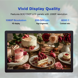 Pantalla Digital de Menú Android de 21.5, 32 y 43 Pulgadas, Pantalla Pequeña de Publicidad Digital para Interiores, Multimedia con CMS <span class=keywords><strong>Gratuito</strong></span> - Product Image 4
