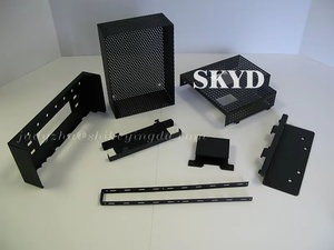 Tùy chỉnh mà<span class=keywords><strong>u</strong></span> đen sơn tĩnh điện thép không gỉ gỗ nối treo tường <span class=keywords><strong>U</strong></span> khung conner góc L chân đế - Product Image 6