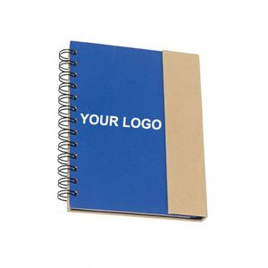 Wsy64 Vintage Kraft Paper Coil Sketch Notebook <b>Notepad</b> Memo Pad Sticky Notes Custom Printed Logo Notepads With Pen - Product Image 1