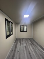 Modèle de maisonnette moderne, écologique, préfabriquée, modulaire, extensible, en conteneur, 2 chambres, avec salle de sport, de luxe, petite, pour Airbnb, ROI