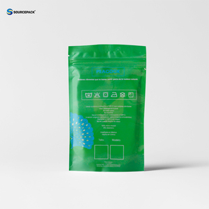 Sourcepack nhựa trong suốt cửa sổ chống ẩm bao bì thực phẩm túi dây kéo đứng lên túi - Product Image 3