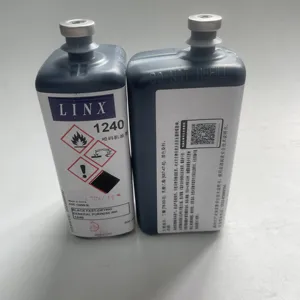 Linx original 0.5L 1240 tinta preta para Linx Cij Inkjet Impressora série 8800 8900