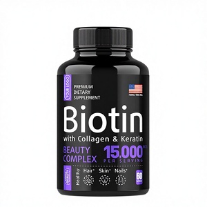 Envío Rápido, Píldoras de Biotina, Queratina y Colágeno, Cápsulas de Biotina para Cabello, Piel y Uñas, Vitaminas, Suplemento de Biotina - Product Image 3