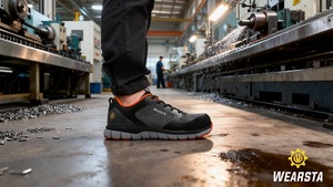 جلد مقاوم للماء مزدوج الكثافة بو وحيد أحذية صناعية تنفس أسود للرجال سعر اصبع القدم الصلب أزياء أحذية السلامة سافتي - Product Image 2