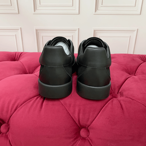 Nouvelles tendances mode 2026 pour hommes et femmes : Chaussures décontractées Gabbna style papa, classiques, à semelle plate, motif graffiti, en maille tissée noire - Product Image 6