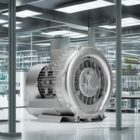 Ventilateur à anneau industriel haute pression 90W 2800rpm 50Hz à vitesse variable 220V AC Jet de gazole certifié OEM IECEE