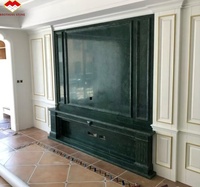 Marbre vert indien poli, imperméable et durable, taille personnalisée pour table à manger, éviers de salle de bain, escaliers, fond mural