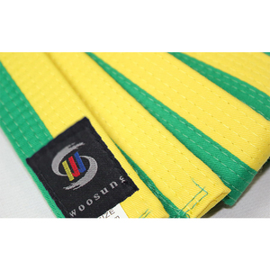 Taekwondo/cinturón de <span class=keywords><strong>Karate</strong></span>/cinturones de artes marciales color blanco + <span class=keywords><strong>amarillo</strong></span> - Product Image 4