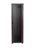 Promotion : Armoire de serveur Jiasheng 42U 600x1000 Noir/Gris en acier laminé à froid SPCC 19' standard international pour centre de données