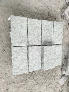 Briques de pavage naturelles pour l'extérieur Petits cubes de granit <span class=keywords><strong>gris</strong></span> blanc G603 Briques de route en pierre <span class=keywords><strong>gris</strong></span> <span class=keywords><strong>clair</strong></span> Pavés de paysage extérieur - Product Image 6