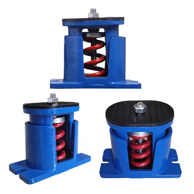 Red Natural Rubber Anti-Vibration Mount for Industrial HVAC Systems (Fans Air Conditioners) Spring Isolator Vibration Reduction