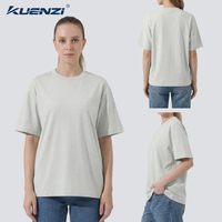 Camiseta Kuenzi Regular Personalizada con Cuello Redondo, Manga Corta, 73% Algodón y 27% Poliéster, Tela Solona de 240 g/m², para Mujer