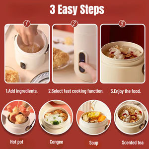 Marmite électrique pour ragoût, soupe, bouillie, Slow Multi cuiseurs, cuisson des pâtes de <span class=keywords><strong>riz</strong></span>, chaudière chauffante, bouilloire bouillante, revêtement en céramique pour la santé - Product Image 2