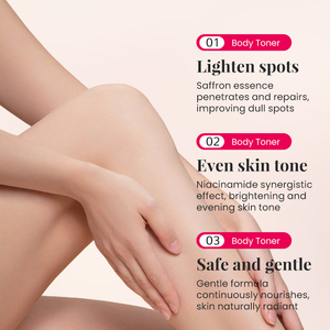 KORMESIC 200ml Soin Hydratant Éclaircissant pour la Peau Sèche, Vente en Gros, Personnalisation OEM, Marques Privées, Tonique Corporel Éclaircissant au Safran - Product Image 2