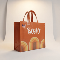 Sacs fourre-tout en PP tissé laminé personnalisés en gros, sacs de courses réutilisables en vrac pour la promotion en supermarché, écologiques
