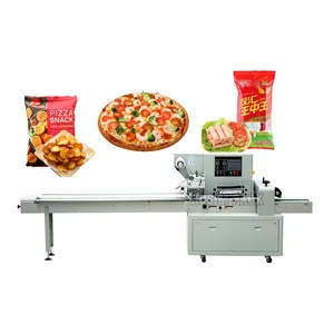 Multifunction Automatic Pita Bread Toast Bread Pillow Type Automatic Flow Servo Croissant Baguette Packing Machine Suppliers