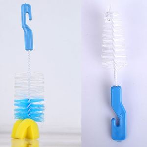 Juego de 2 cepillos limpiadores de biberones y chupetes para bebés, con esponja giratoria de 360 grados - Product Image 3