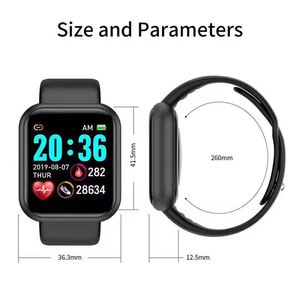Reloj Inteligente <span class=keywords><strong>Y68</strong></span> con Pantalla Deportiva, Reloj Inteligente <span class=keywords><strong>Y68</strong></span> con Monitor de Salud y Actividad Física, Pulsera Inteligente D20 - Product Image 6
