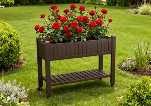 Jardinière rectangulaire en plastique lit <span class=keywords><strong>potager</strong></span> surélevé - Product Image 2