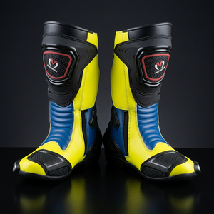 Botas de Carreras de Cuero Personalizadas Más Vendidas, Botas de Carreras Profesionales, Zapatos de Conducción Resistentes al Fuego, Botas de Seguridad para Deportes de Motor - Product Image 2