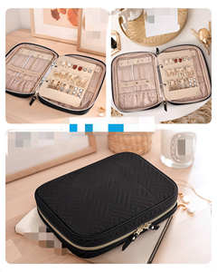 Fashion Foldable Soft <b>Travel</b> Jewelry Organizer Portable <b>Bracelet</b> Necklace Ring Earring Storage Case Bag - Product Image 6