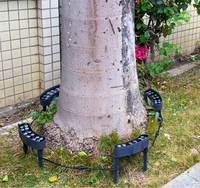 Lumière d'arbre étanche IP65, lumière de palmier RGB 18W DMX, lumières de jardin d'extérieur pour Noël, décoration de paysage de parc, lumière d'arbre