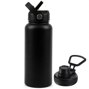 32oz 1L <b>Large</b> Capacity Stainless Steel Vacuum Insulated Water Bottle Cold Retention Space Pot Leakproof Portable Thermal Cup - Product Image 3