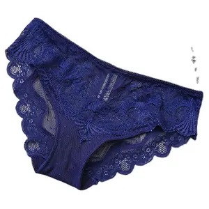 Hot Sale sexy Spitze Höschen schmutzig reifen blauen Frauen Spitze Dessous Unterwäsche für Frauen