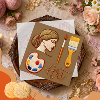 Kit de broderie artisanale européenne, fleurs faites à la main, pochoirs en acrylique pour la décoration artisanale