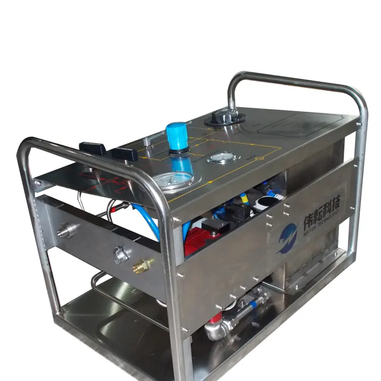 high pressure portable hydro test pump with Electronic flow hydrostatic test recorders