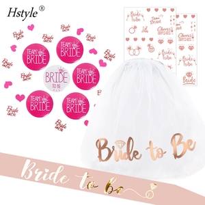 Nuovo stile sposa da fascia e velo addio al nubilato sposa da fascia velo tatuaggi Badge <span class=keywords><strong>Confetti</strong></span> per festa nuziale E3094 - Product Image 4