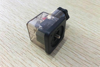 Prise de valve transparente 24V, accessoires de connexion électromagnétique industrielle