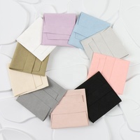8x8cm Microfibre Collier Bracelet Anneau Boucles D'oreilles Pendentif Bijoux Accessoires Pochette De Rangement Petite Enveloppe Bijoux Sacs