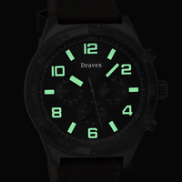 Montres-bracelets rétro FS à la mode très vendues, 45 mm, chiffres arabes, grand cadran, étanches, lumineuses, pour hommes, 2800 2802