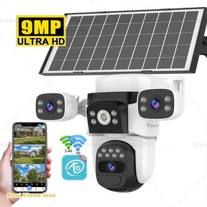 VStarcam CB621SR 9MPデュアルバンドWiFiソーラー電源360 ° PTZ屋外防犯カメラナイトビジョン<span class=keywords><strong>3</strong></span>ビューAI人間検出クラウド - Product Image 1