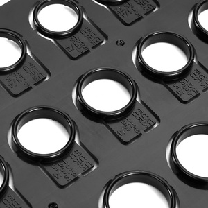 Triple nuevo medidor de anillo de plástico U.S U.K E.U tamaño mandril anillo medidores hoja tamaño medidor herramienta Snap Out - Product Image 2