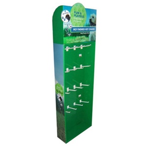 Eco-friendly Supermarket Floor <b>Display</b> Rack Customizable Foldable Recycled Cardboard Stand Peg <b>Hooks</b> for Hanging Electronic - Product Image 5