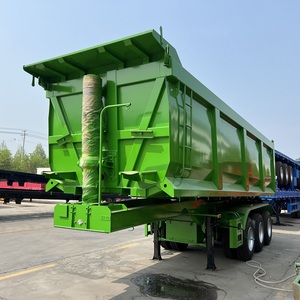 Tout nouveau 3/4/5/6 essieux remorque de camion à benne basculante à Suspension pneumatique à queue hydraulique robuste 40 à 120 tonnes semi-remorque en acier personnalisée - Product Image 5
