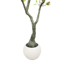 Arbre artificiel de magnolia de 150 cm, faux arbre de magnolia pour hôtel, restaurant, café, magasin de détail, décoration commerciale