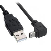 Cable USB 2.0 A Macho en Ángulo Descendente a Micro B Macho en Ángulo